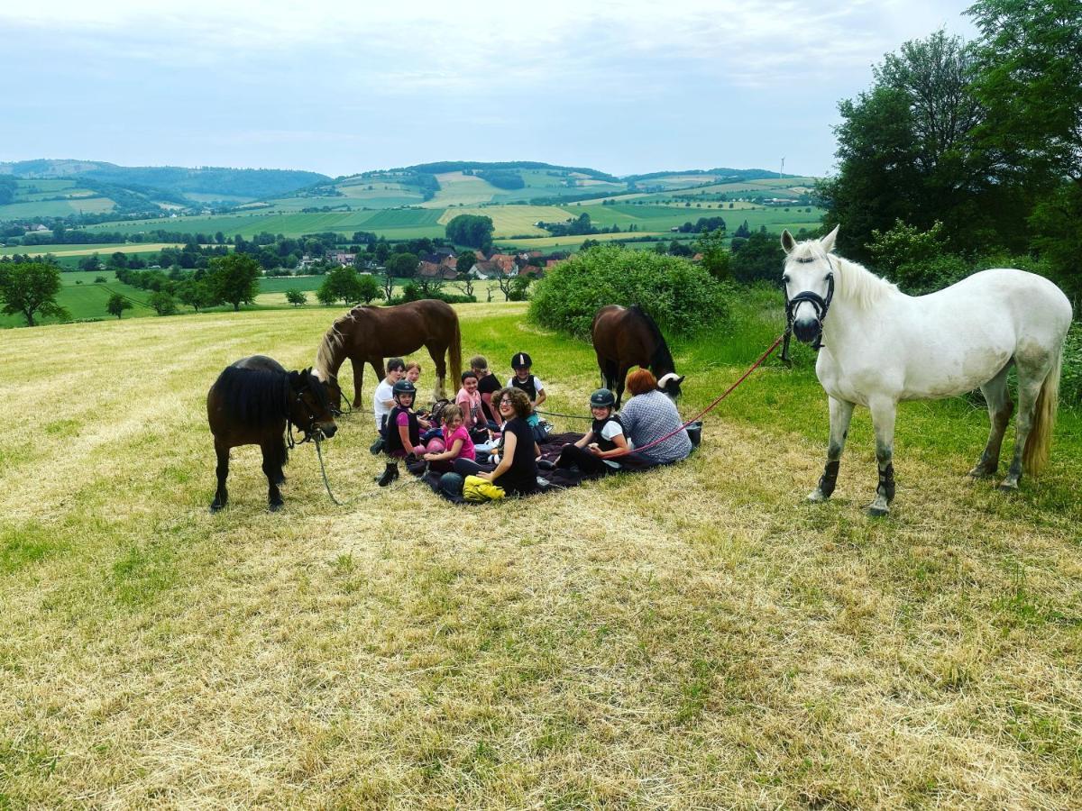 Fewo Im Reit- Und Ponyparadies Roos Halle  Bagian luar foto